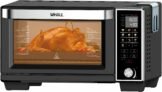 Whall Toaster Oven Air Fryer, Max XL Large 30-Quart Smart Oven,11-in-1 Countertop with Steam Function,12-inch Pizza,6 slices of Toast, 4 Accessories Included, Stainless Steel